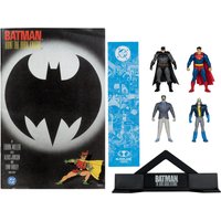 McFarlane DC Direct 3 Figure with Comic Black Suit Batman & DKR#3 Son of Batman & Superman & DKR#4 Joker 4 Pack Action Figures
McFarlane DC Direct 3 Figure with Comic Black Suit Batman & DKR#3 Son of Batman & Superman & DKR#4 Joker 4 Pack Action Figures
