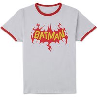 DC Comics Batman Flame Unisex Ringer T-Shirt - White/Red - S
DC Comics Batman Flame Unisex Ringer T-Shirt - White/Red - S