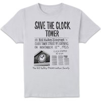 Back To The Future Save The Clock Tower Unisex T-Shirt - White - S
Back To The Future Save The Clock Tower Unisex T-Shirt - White - S