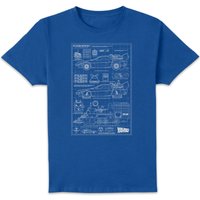 Back To The Future Schematics Unisex T-Shirt - Blue - L
Back To The Future Schematics Unisex T-Shirt - Blue - L
