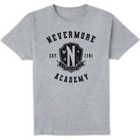Wednesday Nevermore Academy Unisex T-Shirt - Grey - S, Gray
Wednesday Nevermore Academy Unisex T-Shirt - Grey - S, Gray