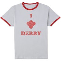 IT Chapter 2 I Heart Derry Unisex Ringer T-Shirt - White/Red - S
IT Chapter 2 I Heart Derry Unisex Ringer T-Shirt - White/Red - S