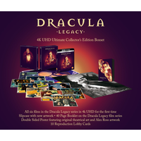 Dracula Legacy 4K Ultra HD Ultimate Collector’s Edition Boxset
Dracula Legacy 4K Ultra HD Ultimate Collector’s Edition Boxset