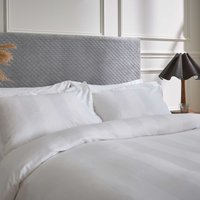 Product photograph of Bedeck Of Belfast Fine Linens Serra Double Duvet Cover Set White from Bedeck Home