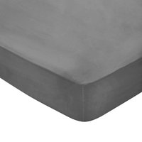Product photograph of Bedeck Of Belfast Fine Linens 300 Thread Count Egyptian Cotton Kingsize Fitted Sheet Charcoal from Bedeck Home