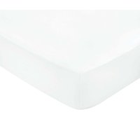 Product photograph of Bedeck Of Belfast Fine Linens 600 Thread Count Egyptian Cotton Single Fitted Sheet White from Bedeck Home