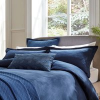 Product photograph of Bedeck Of Belfast Fine Linens Osaka Double Duvet Cover Midnight from Bedeck Home