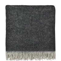Product photograph of Burleigh X Bedeck Of Belfast Burleigh Throw Charcoal White from Bedeck Home
