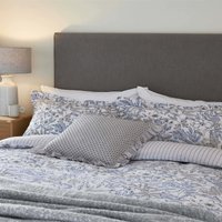 Product photograph of Helena Springfield Kemble Single Duvet Cover Set Blue And Neutral from Bedeck Home