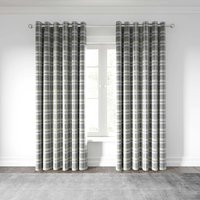 Product photograph of Helena Springfield Harriet Lined Curtains 90 X 90 Chartreuse Grey from Bedeck Home