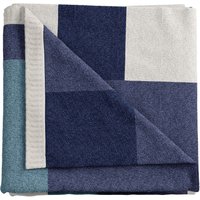 Product photograph of Helena Springfield Patchwork Throw Blue from Bedeck Home