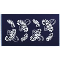 Product photograph of Helena Springfield Paisley Bath Mat Blue from Bedeck Home