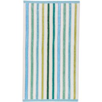 Product photograph of Land Shore Barrow Stripe Bath Sheet Green from Bedeck Home