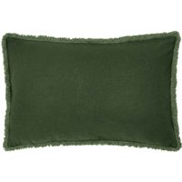 Product photograph of William Morris Linen Cotton Plain Dye Cushion 60cm X 40cm Green from Bedeck Home