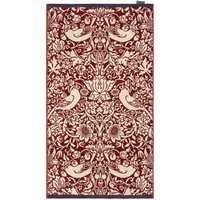 Product photograph of William Morris Strawberry Thief Hand Towel Red from Bedeck Home
