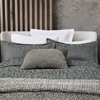 Product photograph of Nalu Nicole Scherzinger Makia Double Duvet Cover Set Charcoal from Bedeck Home