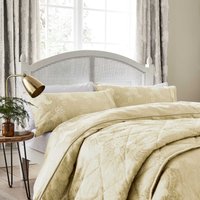 Product photograph of Sanderson Ashbee Super Kingsize Duvet Cover Set Soft Gold from Bedeck Home