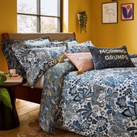 Scion Rumble in the Jungle Single Duvet Cover Set, Denim