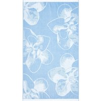 Product photograph of Ted Baker Photo Magnolia Hand Towel Blue from Bedeck Home
