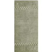 Product photograph of Zoffany Organic Hand Towel Green Stone from Bedeck Home