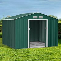 Product photograph of 9 X 8 Lotus Orion Apex Metal Shed With Foundation Kit 2 67m X 2 55m from Buy Sheds Direct