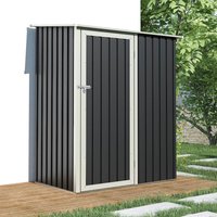 Product photograph of 5 X 3 Lotus Phoebe Pent Metal Shed 1 43m X 0 89m from Buy Sheds Direct