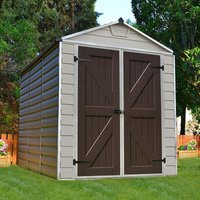 Product photograph of 6 X 8 Palram Canopia Tan Skylight Plastic Shed 1 85m X 2 29m from Buy Sheds Direct