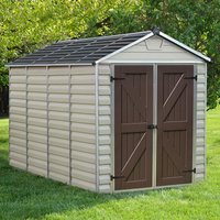 Product photograph of 6 X 10 Palram Canopia Tan Skylight Plastic Shed 1 85m X 3m from Buy Sheds Direct