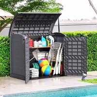 Product photograph of 4 9 X 2 8 Saffron Storeaway 1200l Plastic Garden Storage Shed 1 45m X 0 83m from Buy Sheds Direct