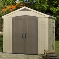 Product photograph of 8 X 6 Keter Factor Plastic Garden Shed 2 57m X 1 82m from Buy Sheds Direct