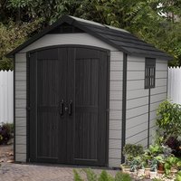 Product photograph of 7 X 9 Keter Premier Plastic Garden Shed 2 28m X 2 87m from Buy Sheds Direct