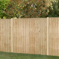 Product photograph of Forest 6 X 6 Pressure Treated Vertical Closeboard Fence Panel 1 83m X 1 85m from Buy Sheds Direct
