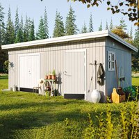 Product photograph of 18 X 11 Palmako Kalle 88mm Premium Multi-room Shed 5 6m X 3 3m from Buy Sheds Direct