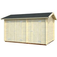 Product photograph of 13 5 X 8 5 Palmako Jari 28mm Premium Nordic Shed 4 1m X 2 6m from Buy Sheds Direct