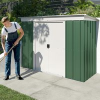 Product photograph of 6 X 4 Yardmaster Emerald Pent Metal Shed 1 98m X 1 19m from Buy Sheds Direct