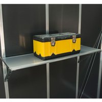 Product photograph of Palram Canopia Yukon Shed Shelving from Buy Sheds Direct