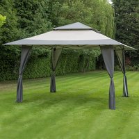 Product photograph of 13 X 13 Garden Must Haves Got It Covered Pop Up Gazebo - Grey 4m X 4m from Buy Sheds Direct