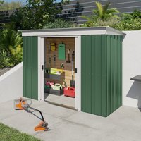 Product photograph of 8 X 4 Yardmaster Emerald Pent Metal Shed 2 38m X 1 19m from Buy Sheds Direct