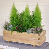Product photograph of Forest Agen Wooden Garden Planter 3 X1 0 9x0 3m from Buy Sheds Direct