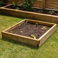 Product photograph of Forest Caledonian Small Raised Bed 3 X 3 0 9m X 0 9m from Buy Sheds Direct