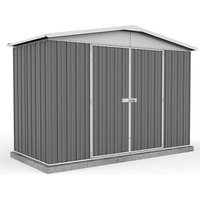 Product photograph of 10 X 5 Absco Regent Double Door Metal Shed - Grey 3m X 1 44m from Buy Sheds Direct