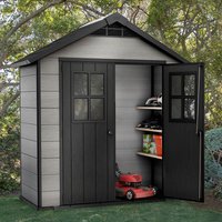 Product photograph of 7 X 4 Keter Oakland Plastic Garden Shed 2 1m X 1 2m from Buy Sheds Direct
