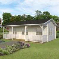 Product photograph of Palmako Sandra 7 5m X 4 8m Log Cabin Summerhouse 44mm from Buy Sheds Direct