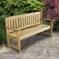 Product photograph of Forest Rosedene Wooden Garden Bench 5 X2 1 5x0 6m from Buy Sheds Direct