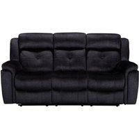 Product photograph of Bowery Handmade 3 Seater Reclining Sofa Charcoal Grey Real Fabric In Stock from Chesterfield Sofas