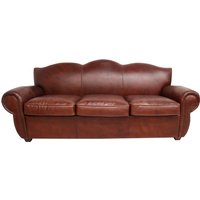 Product photograph of Burford 3 Seater Vintage Distressed Brown Real Leather Sofa from Chesterfield Sofas