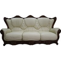 Product photograph of Catania Handmade 3 Seater Sofa Italian Cream Real Leather from Chesterfield Sofas