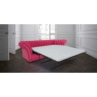 Product photograph of Chesterfield 3 Seater Azzuro Fuchsia Pink Fabric Sofabed In Balmoral Style from Chesterfield Sofas