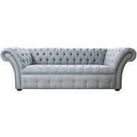 Product photograph of Chesterfield 3 Seater Buttoned Seat Sofa Settee Tweed Lime Fabric In Balmoral Style from Chesterfield Sofas