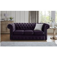 Product photograph of Chesterfield 3 Seater Fabric Malta Amethyst 03 Sofa from Chesterfield Sofas